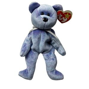 Ty Beanie Baby Clubby II Purple Plush Bear 1999 Collectible w/ Tags